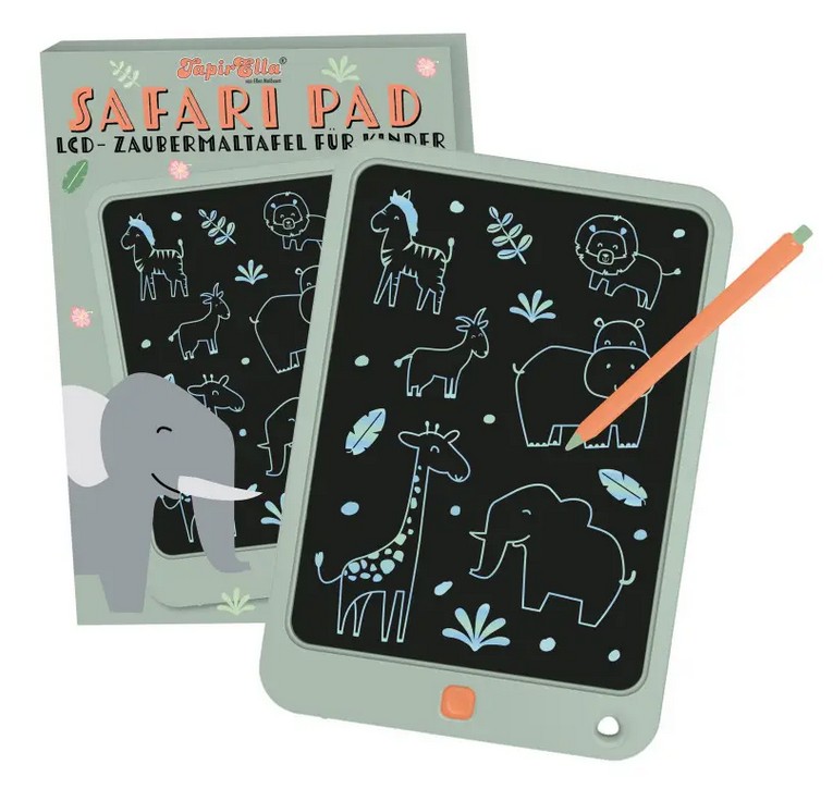 TapirElla Safari-Pad, LCD Zaubermaltafel für Kinder