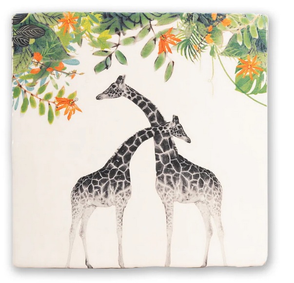 StoryTiles medium - always by my side- Fliesenkunst mit Giraffe 13cm StoryTiles medium - always by my side- Fliesenkunst mit Giraffe 13cm