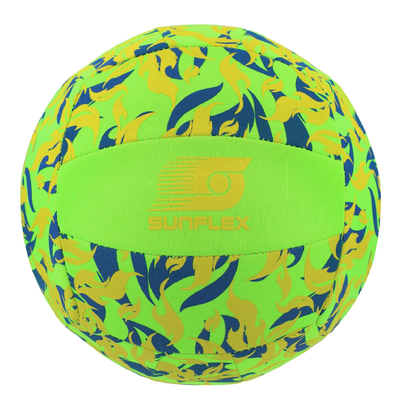 Sunflex Beach- und Funball Flames Firegreen Größe 5 