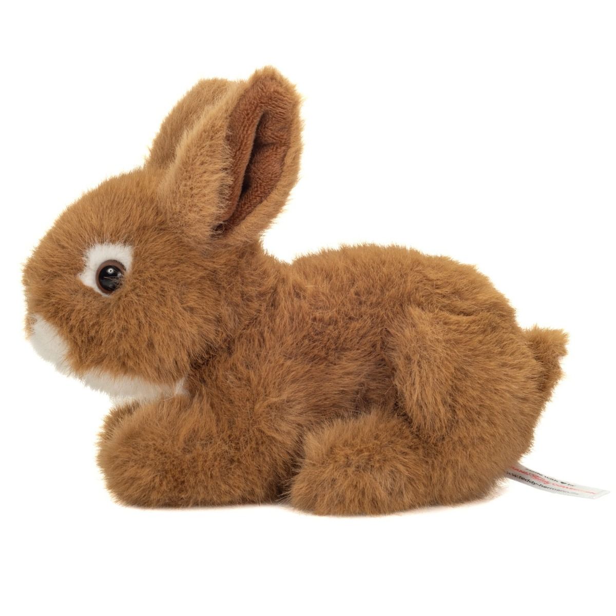 Hermann Teddy Hase sitzend braun 17 cm Stofftier