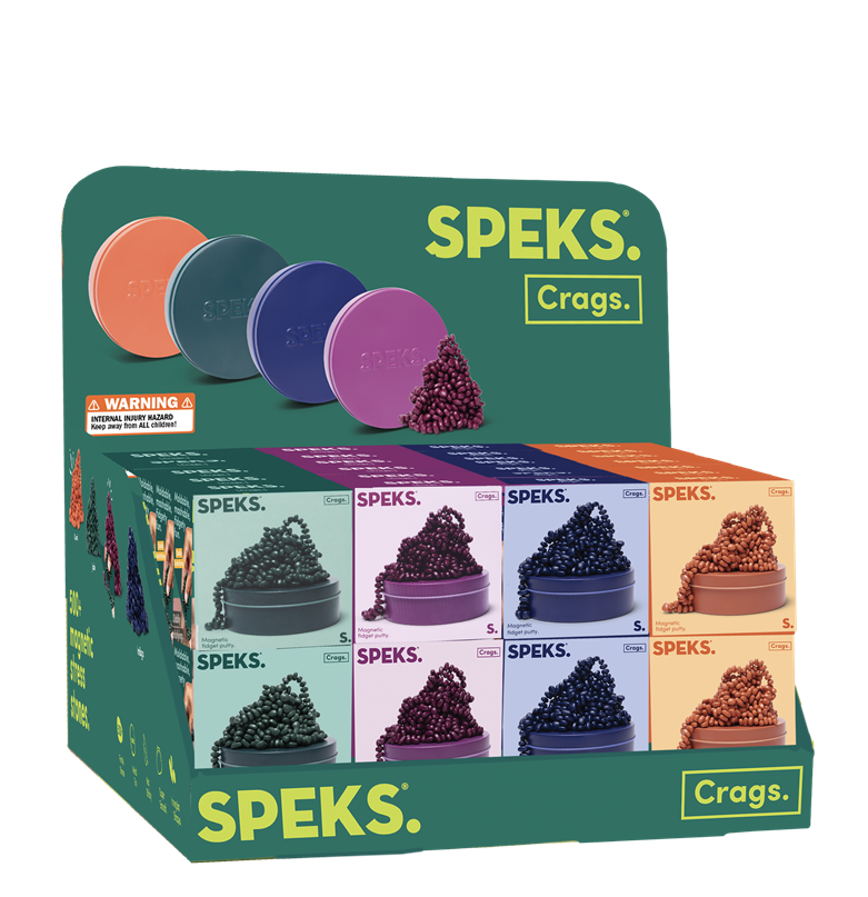 SPEKS Magnetsteinchen Crags Iris small Magnet Fidgettoy ab 14 Jahren - wie Knete