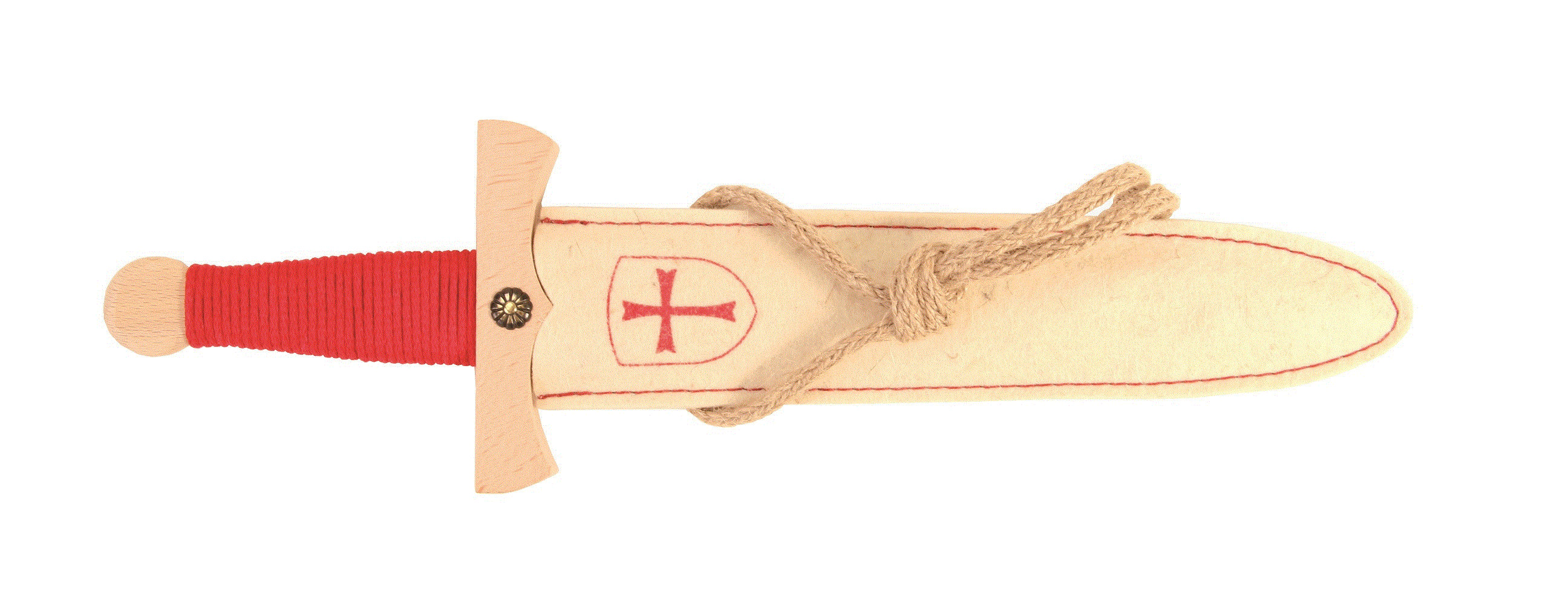 Vah Templerdolchset mit Filzscheide 