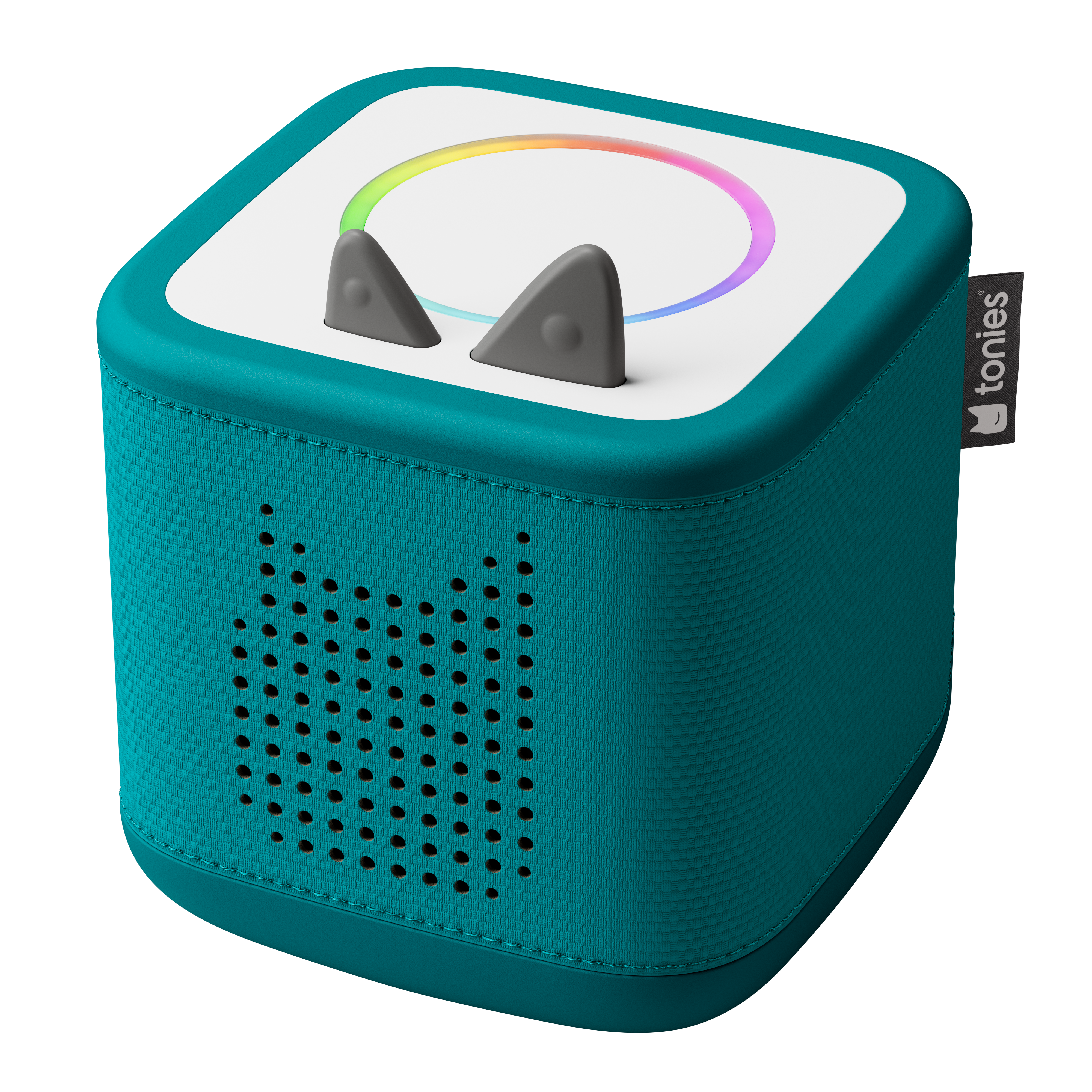 Tonies Toniebox 2 Meeresgrün Starter Set mit Kreativ-Tonie Rot