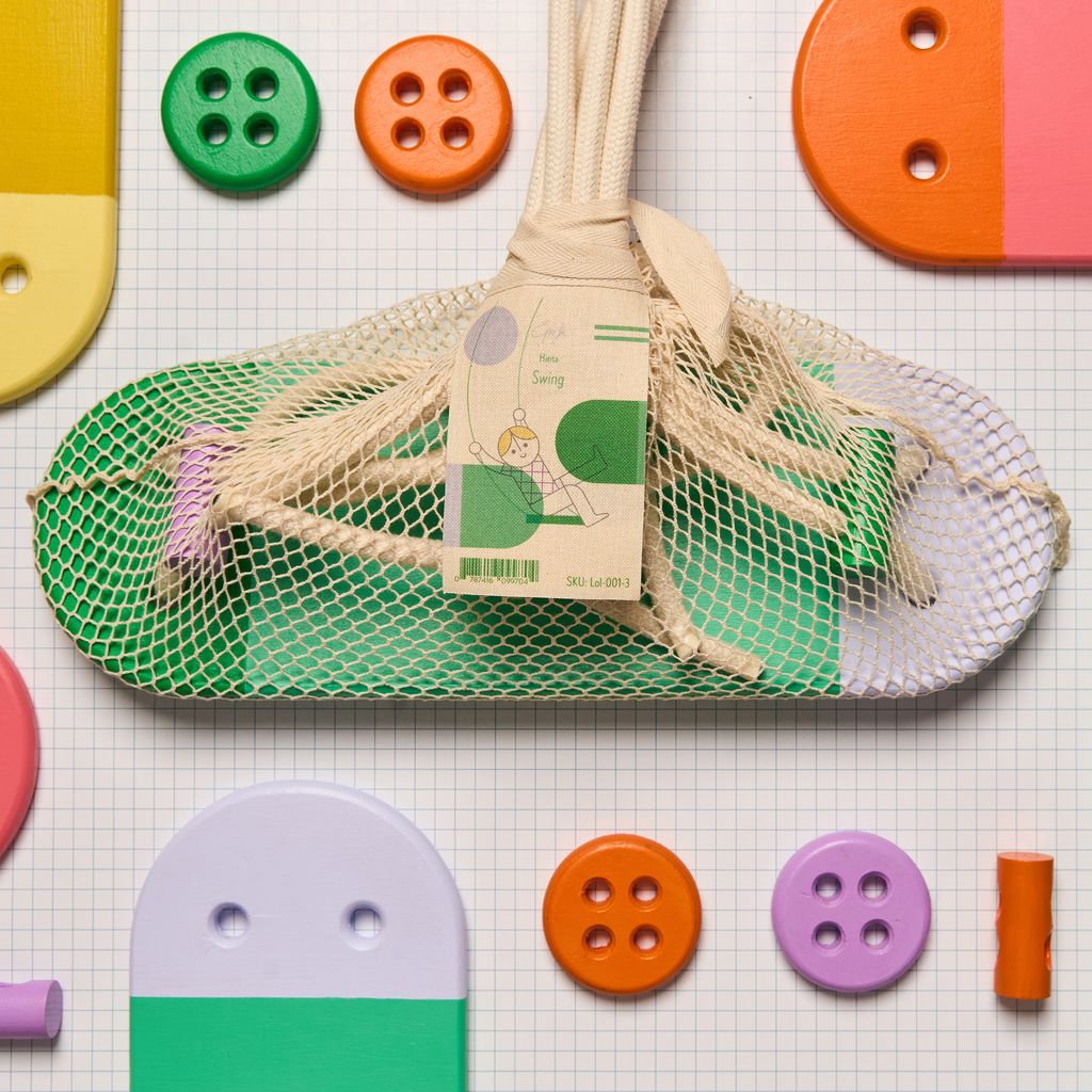 Eperfa Indoor Kinder-Schaukel grün