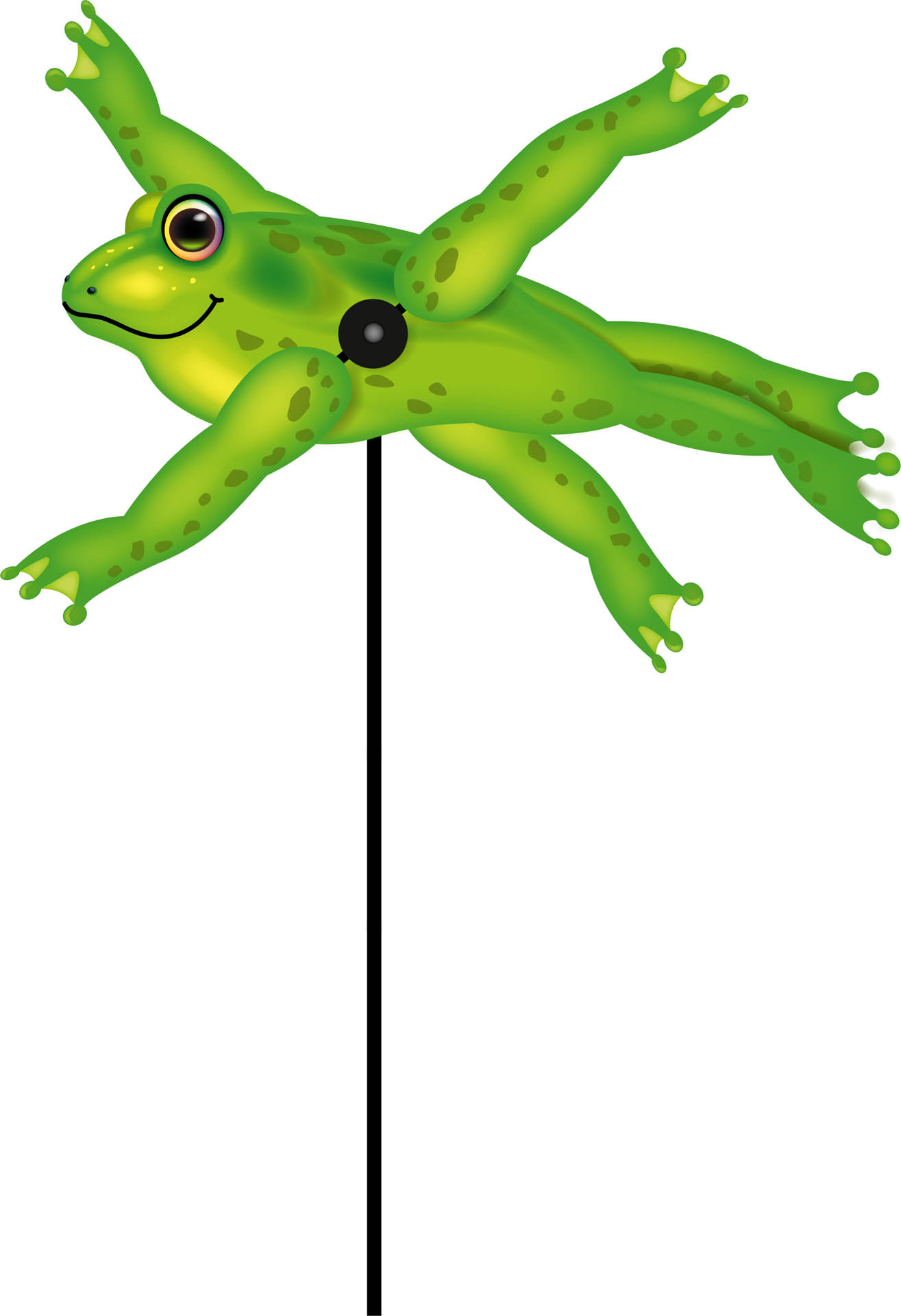 Invento Windspiel Paddle Spinner Froggy