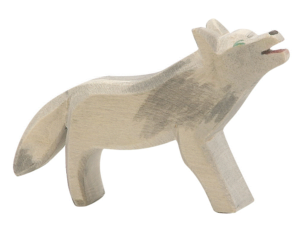Ostheimer Wolf Holzfigur
