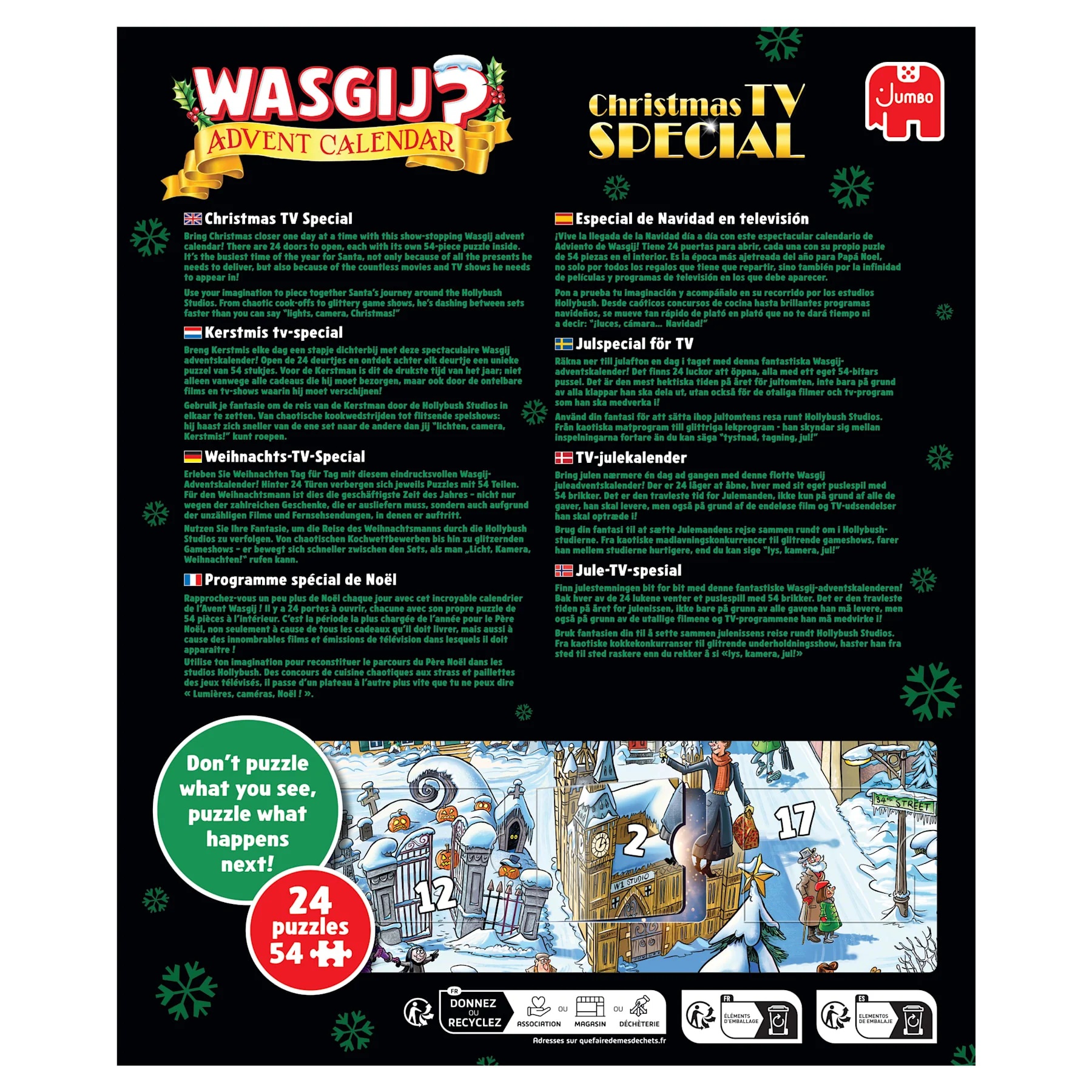 Wasgij ChristmasPuzzle Adventskalender - 2026 Christmas TV Special