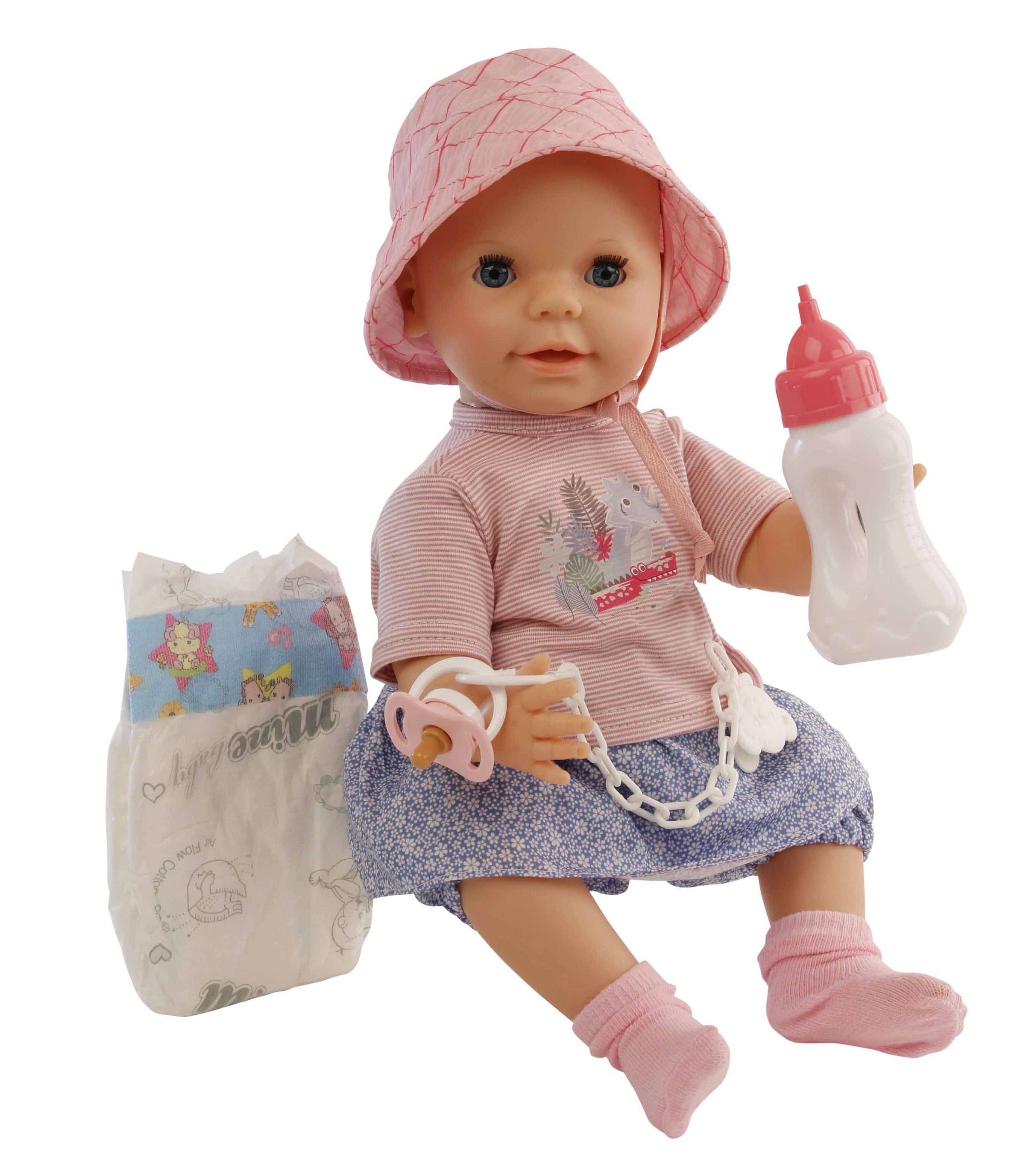 Schildkröt Puppe Trink + Näßbaby Gr. 40cm Lina  Schildkröt Puppe Trink + Näßbaby Gr. 40cm Lina