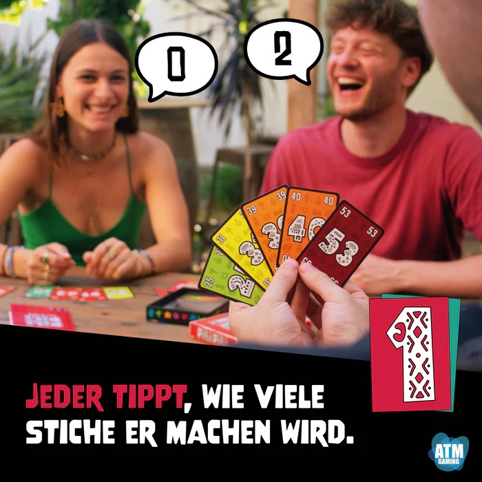 ATM Kartenspiel Pili Pili - lustiges und taktisches Stichspiel für 2-8 Personen