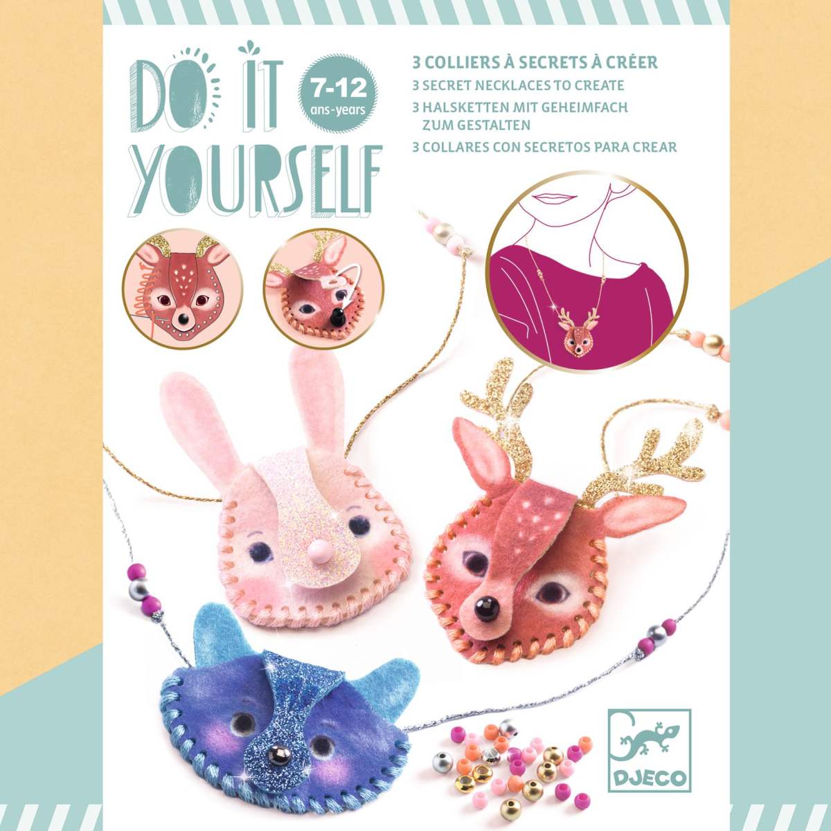 Djeco DIY Bastelset 3 Halsketten Dazzler 