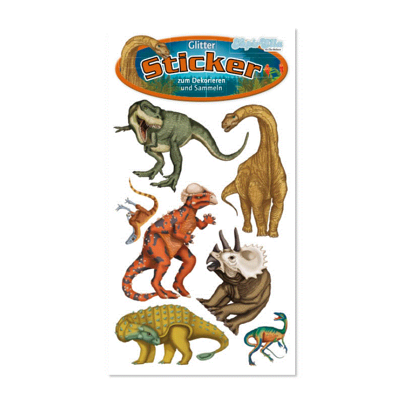 Lutz Mauder TapirElla Glitter Sticker Dinos 