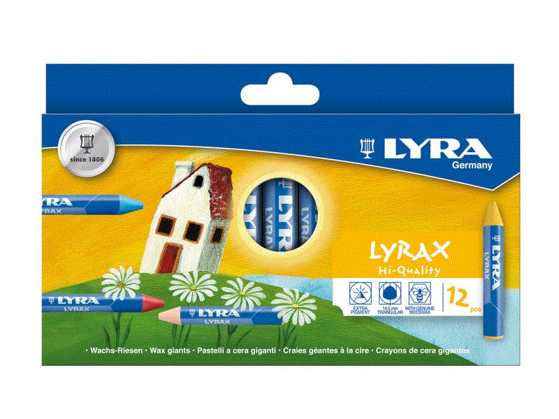 Lyra Lyrax Wachsmalkreide 12er 