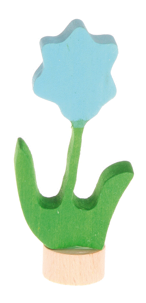 Grimms Stecker blaue Blume Geburtstagssteckfigur