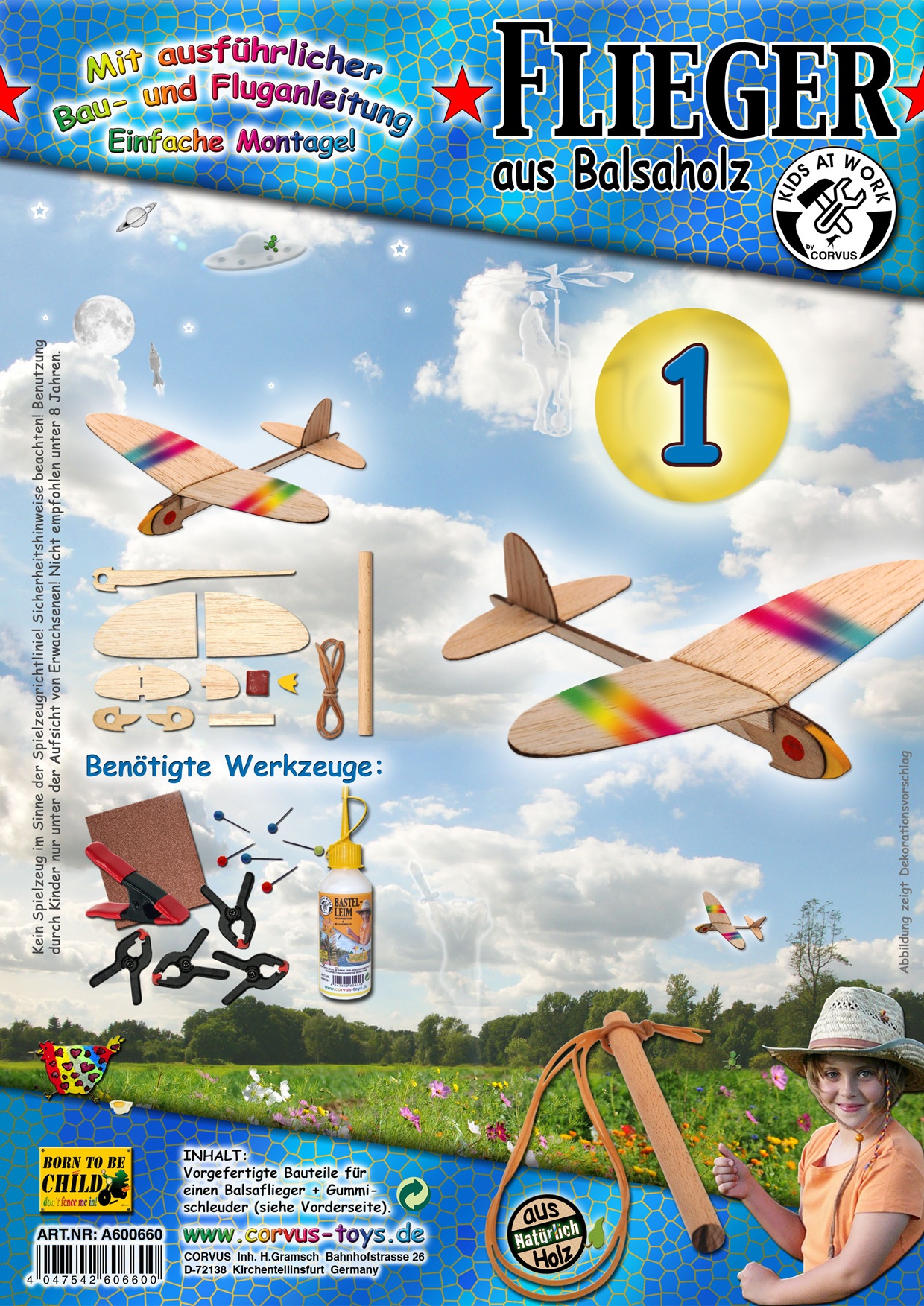 Kids at Work Bausatz Balsaflieger 01