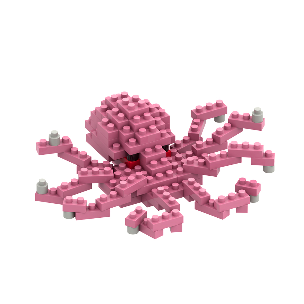 Brixies Kleiner Oktopus 91 Mini-Klemmbausteine