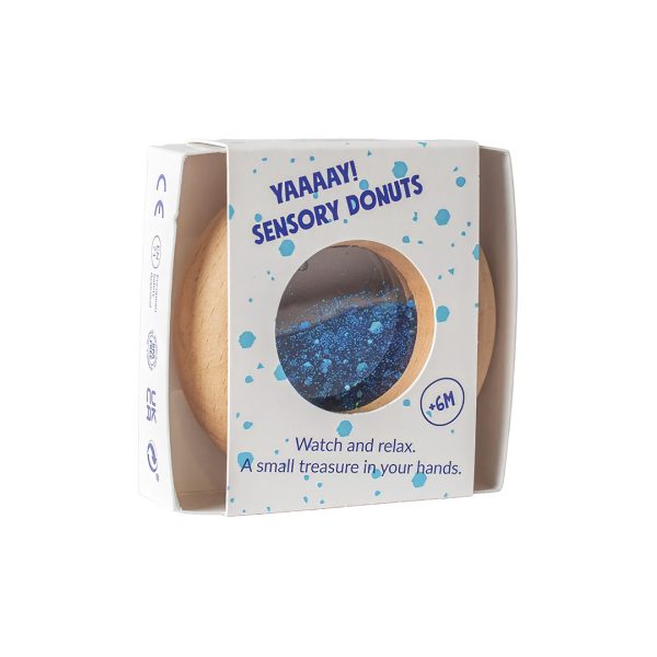 Petit Boum Sensory Calm Donut Blue Sensorik Spielzeug für Babys