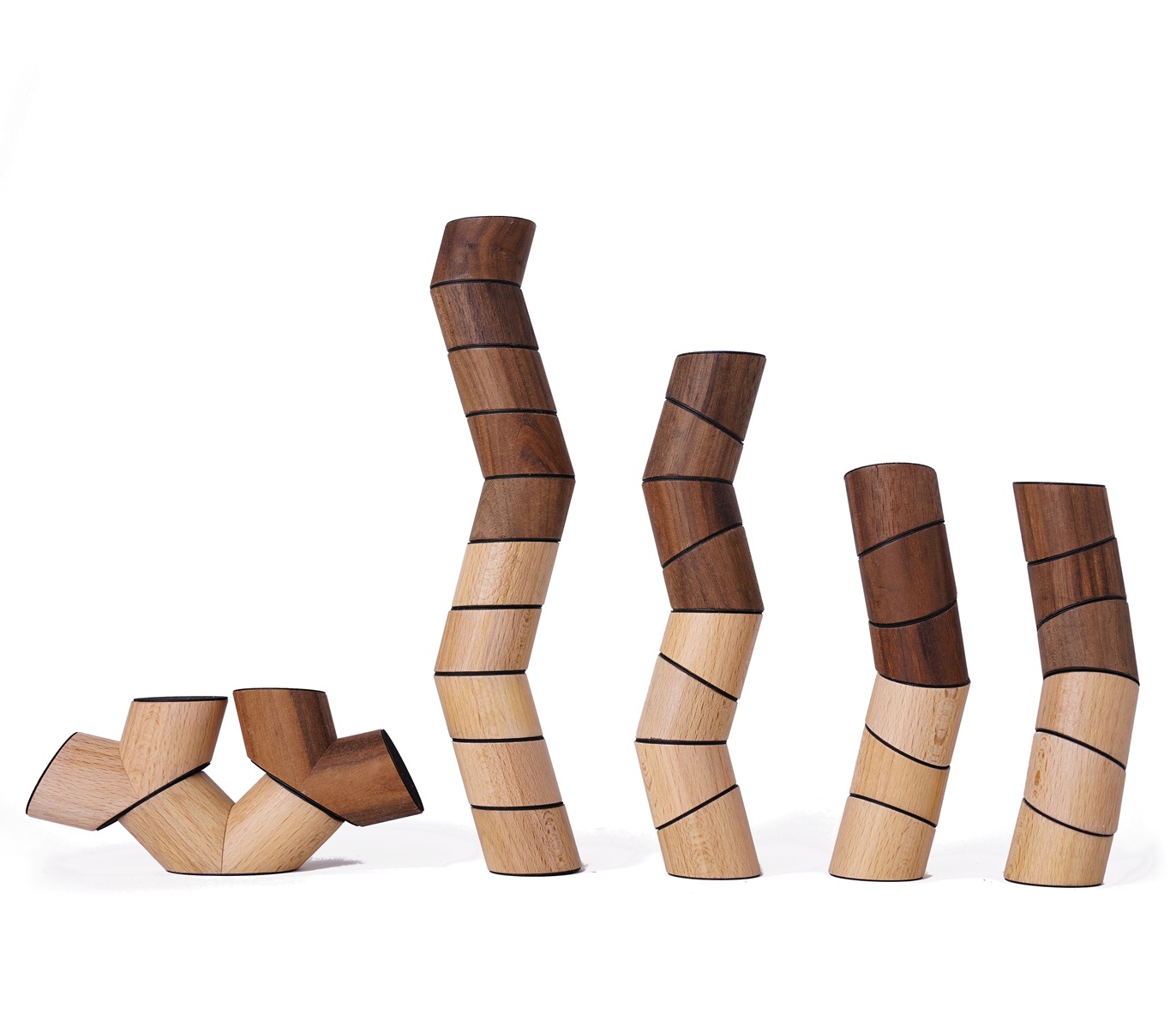 Loggos Buche und Nuss M das verrückte Stapelspiel von Frechling