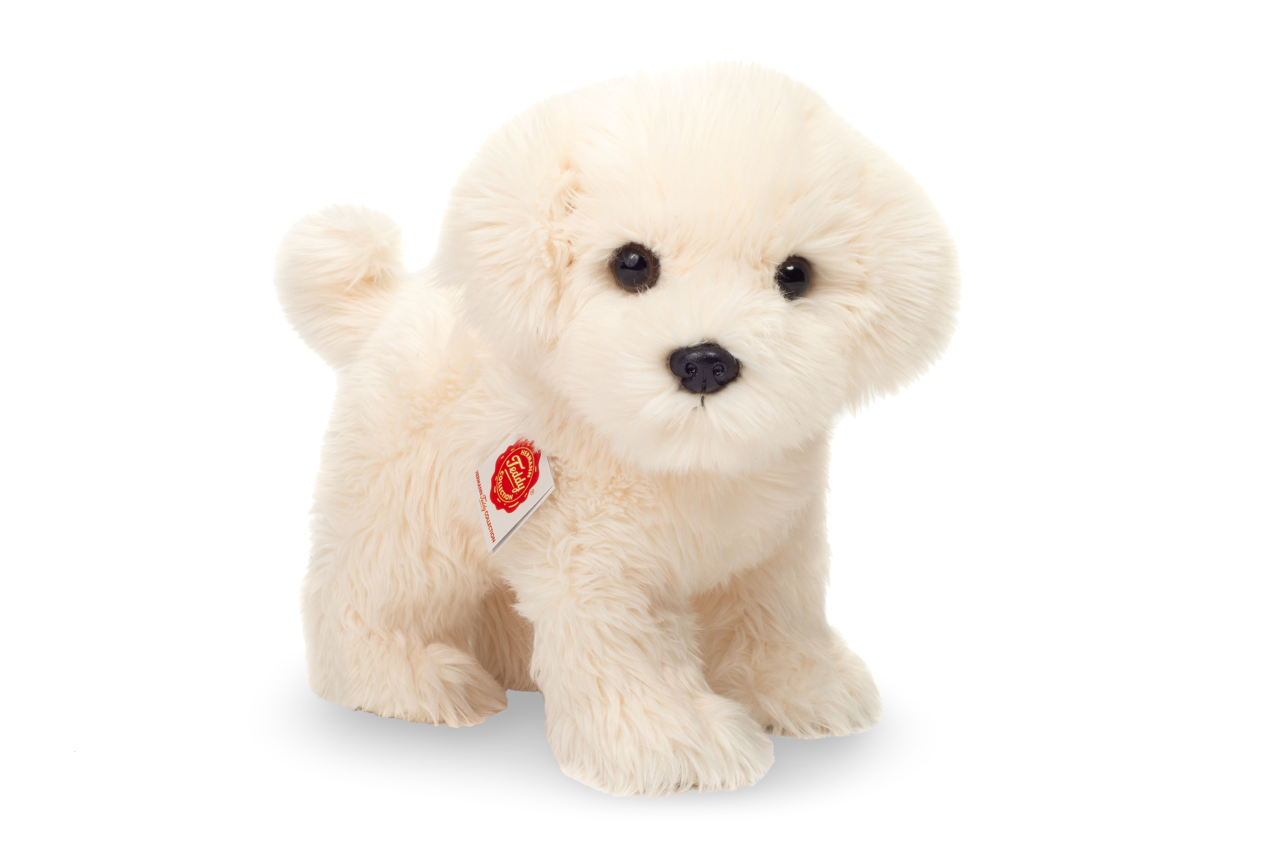 Hermann Teddy Malteser stehend 23 cm Stofftier Hund