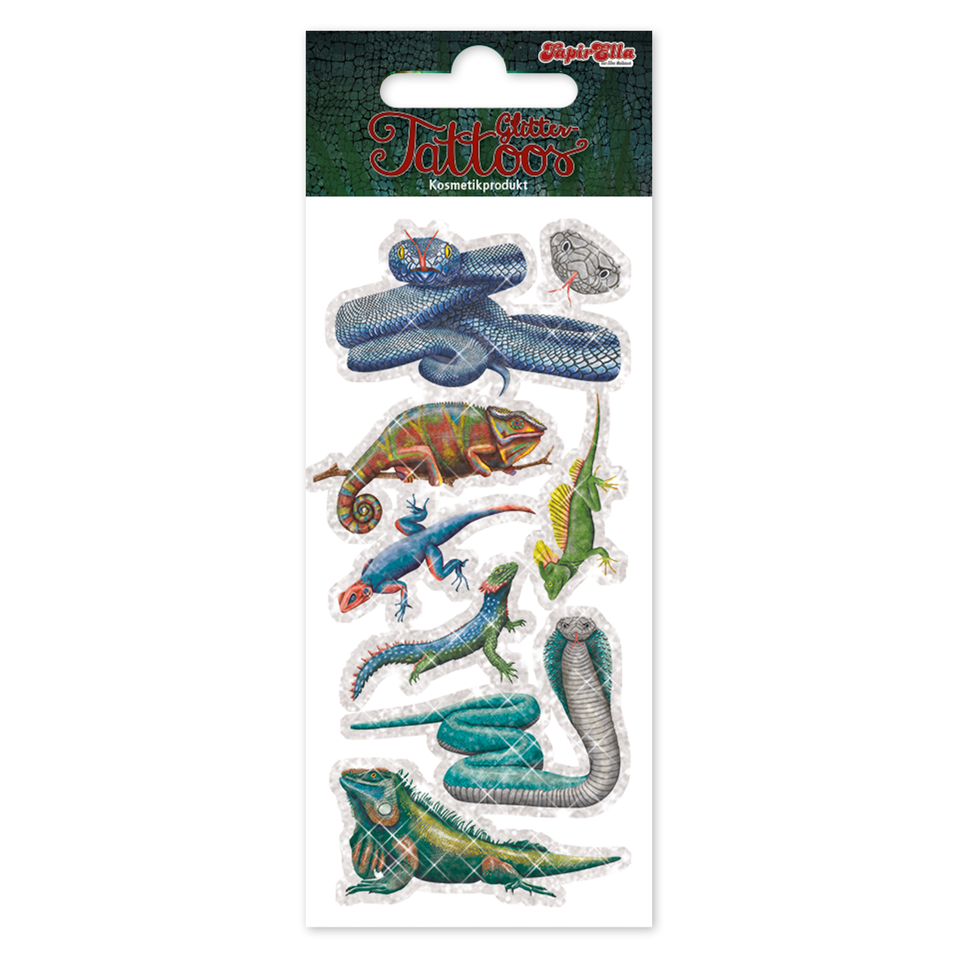 Lutz Mauder TapirElla Glitter-Tattoo Reptilien