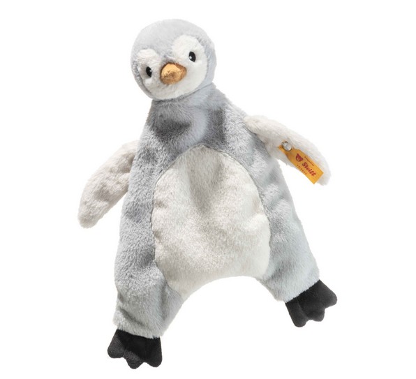 Steiff Schmusetuch Lio Pinguin 26 cm grau/weiß
