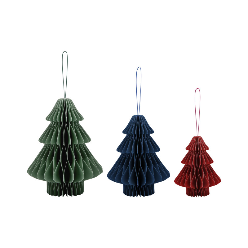 Remember Baumschmuck 'Tannenbäume', 3er-Set