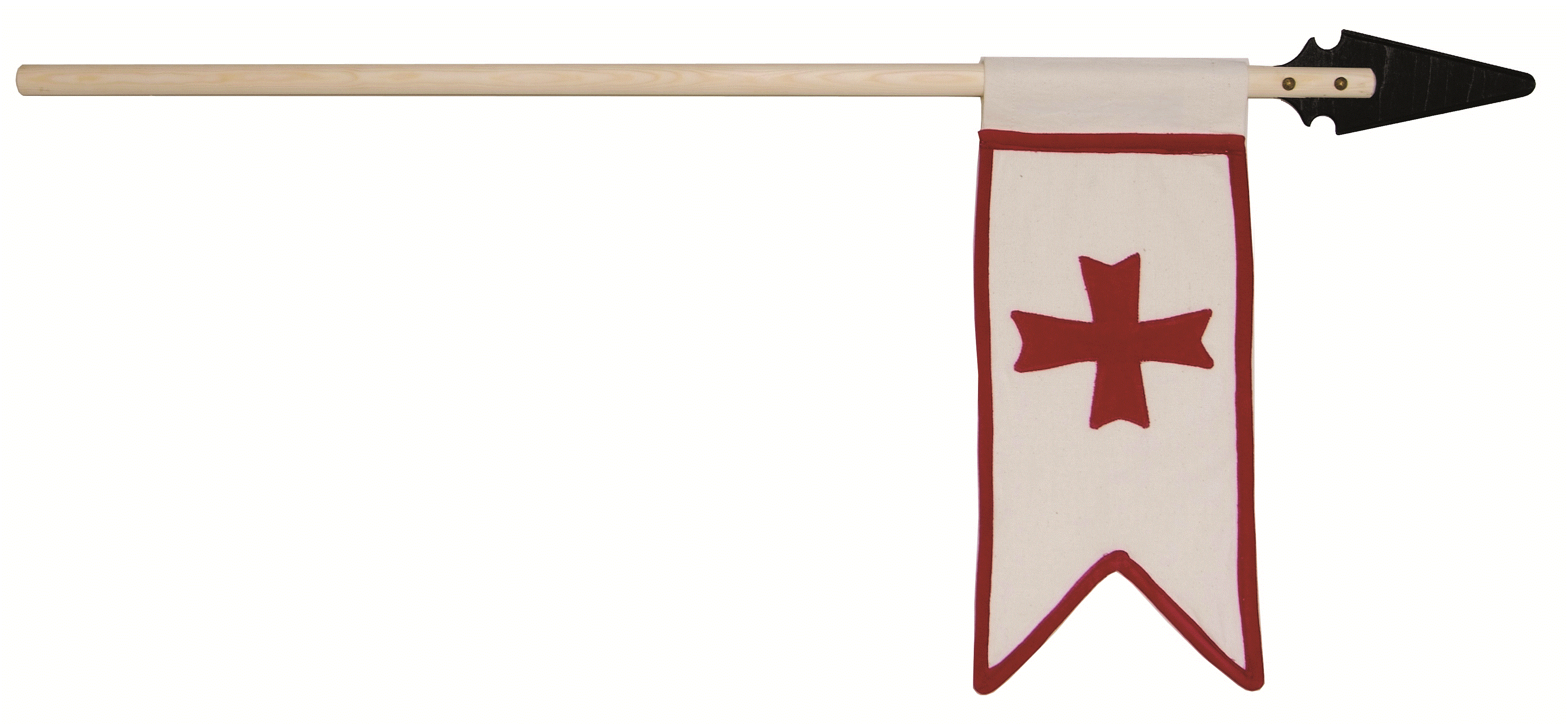 Vah Tempelritter-Lanze, Banner weiß 