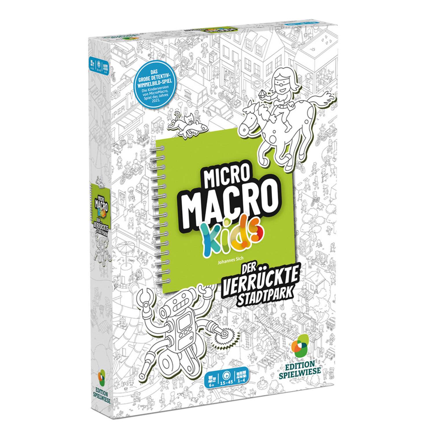 MicroMacro kids: Der verrückte Stadtpark - Rätselspiel Kooperatives Detektivspiel