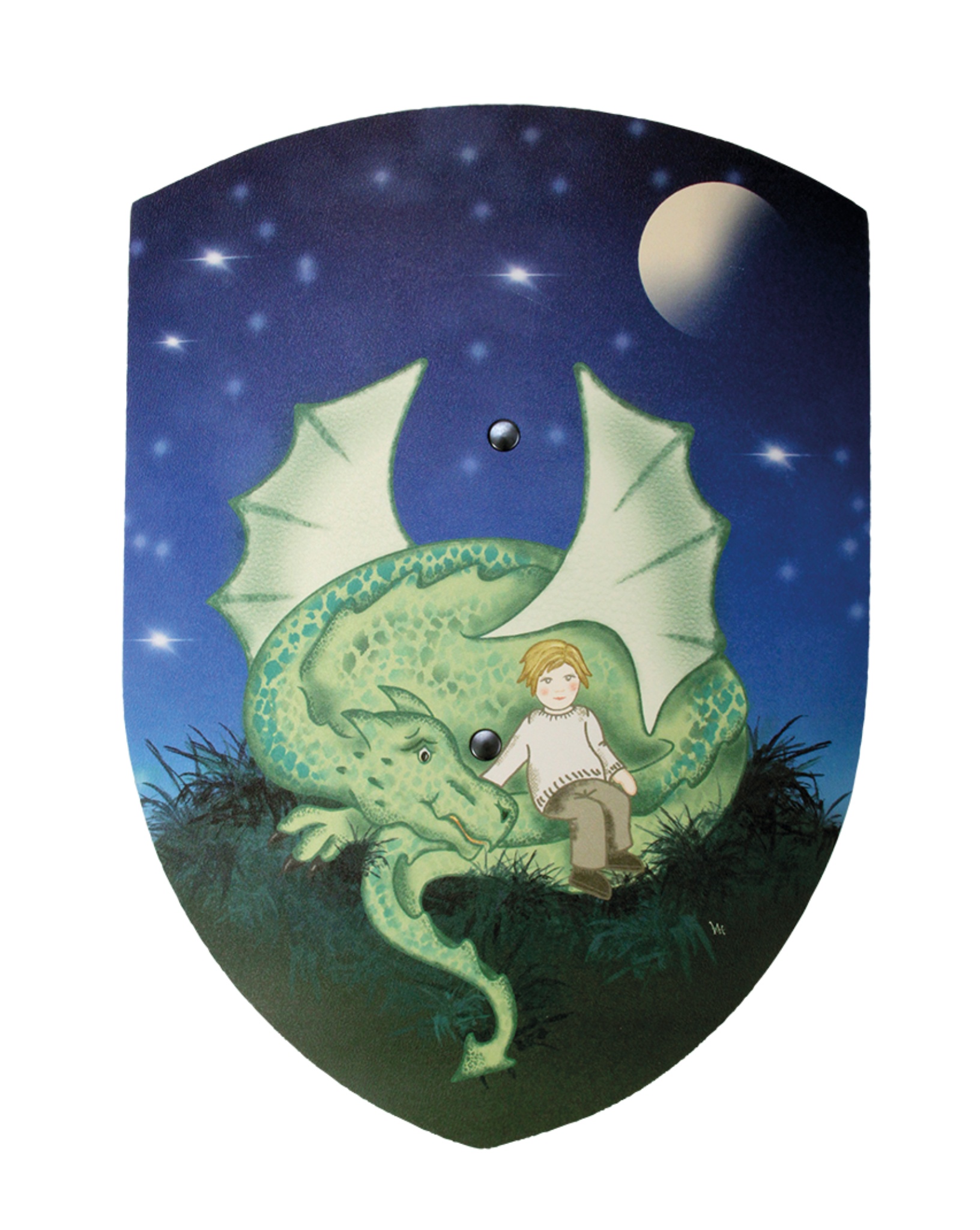 Vah Schild Mika Holzschild mit Drachen-Print