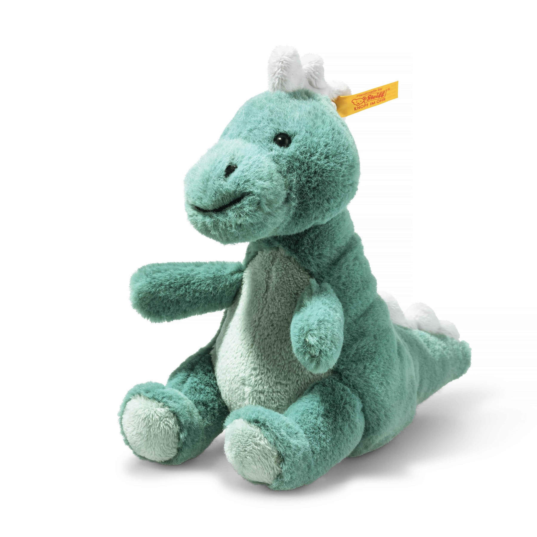 Steiff Stofftier Joshi Baby T-Rex Dino Gr. 16 Plüsch-Dino gruenblau