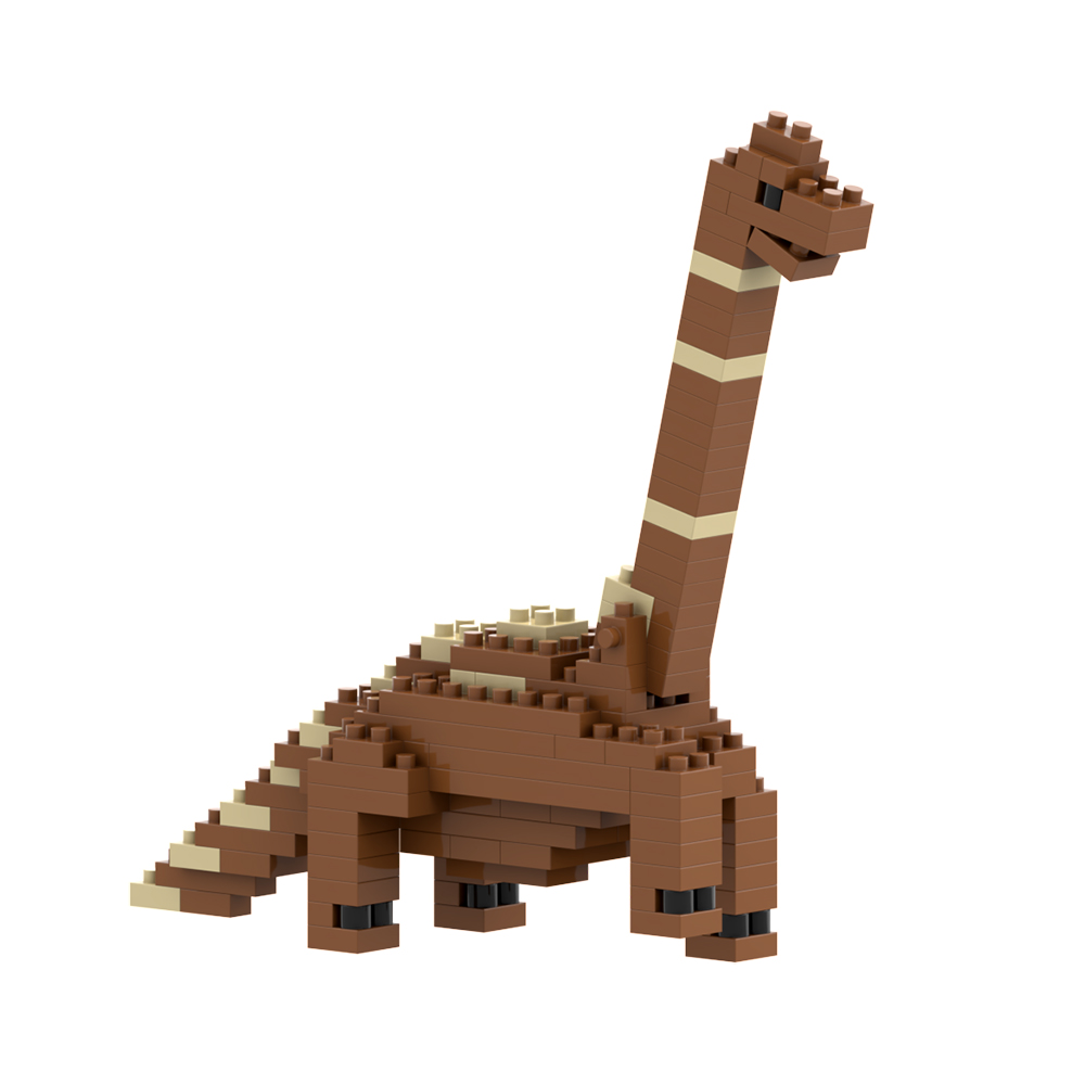 Brixies Brachiosaurus 138 Mini-Klemmbausteine