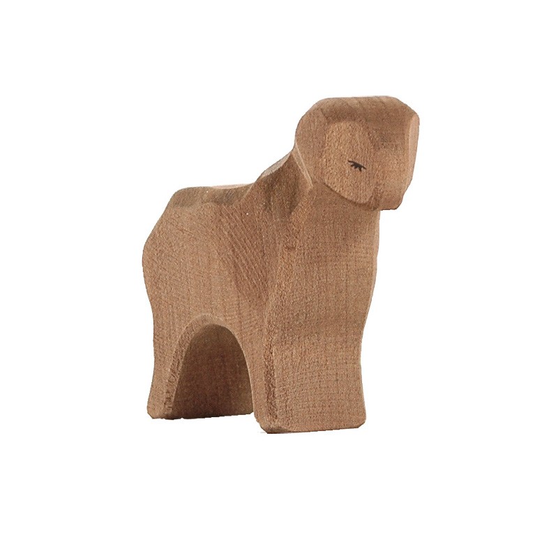 Ostheimer Holzfigur Schaf braun stehend