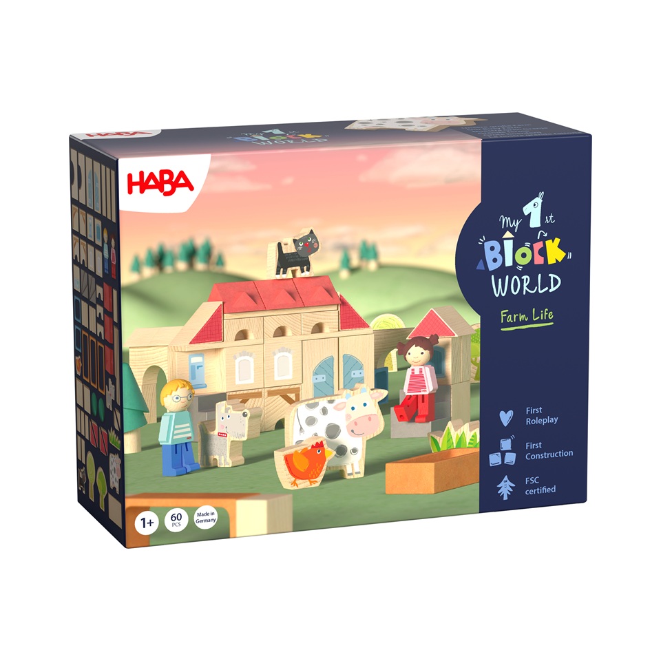 Haba My 1st Block World – Unsere große Farm Bausteinwelt ab 1 Jahr