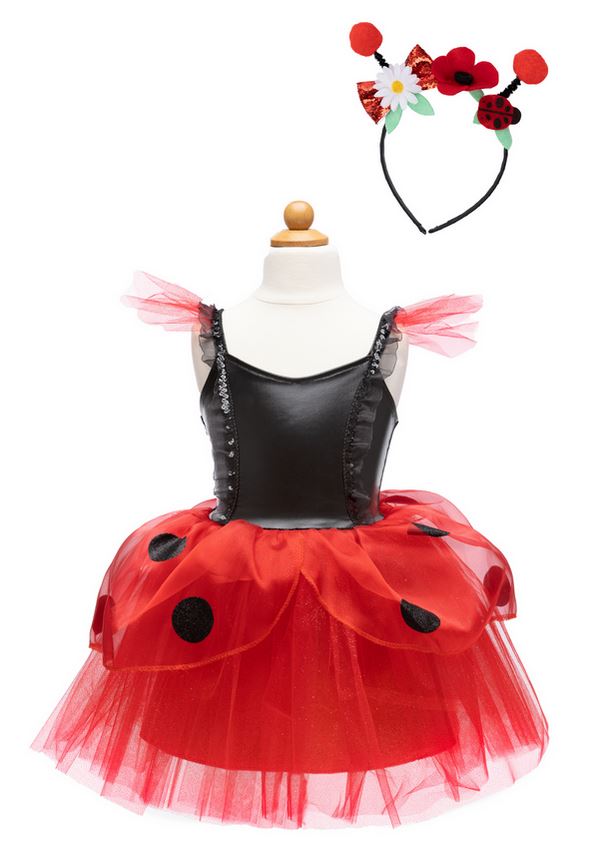 Great Pretenders Marienkäfer Kleid mit Stirnband Ladybug Dress 4 - 6 Jahre