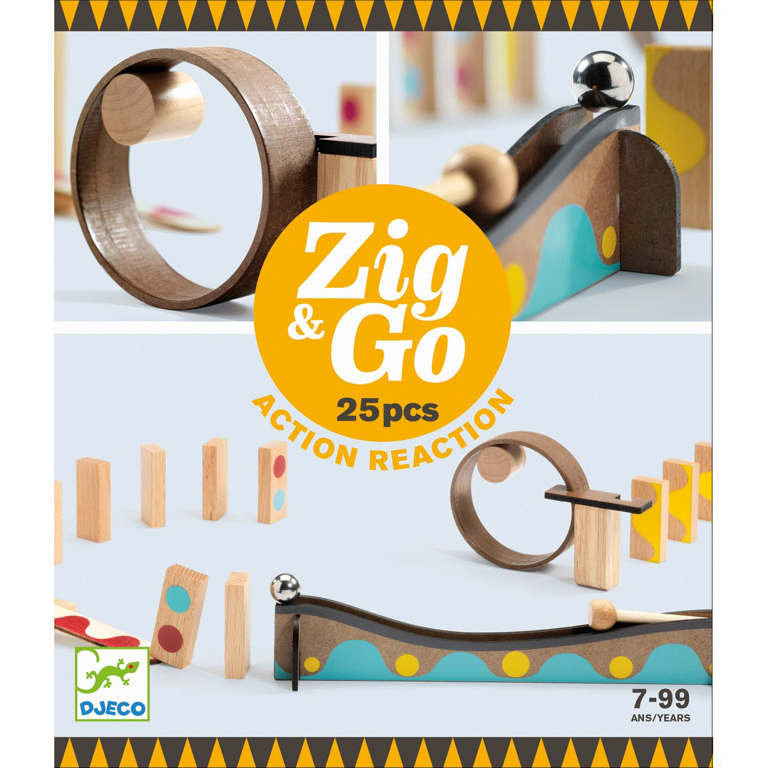 Djeco Zig & Go Gelb - 25 Teile 