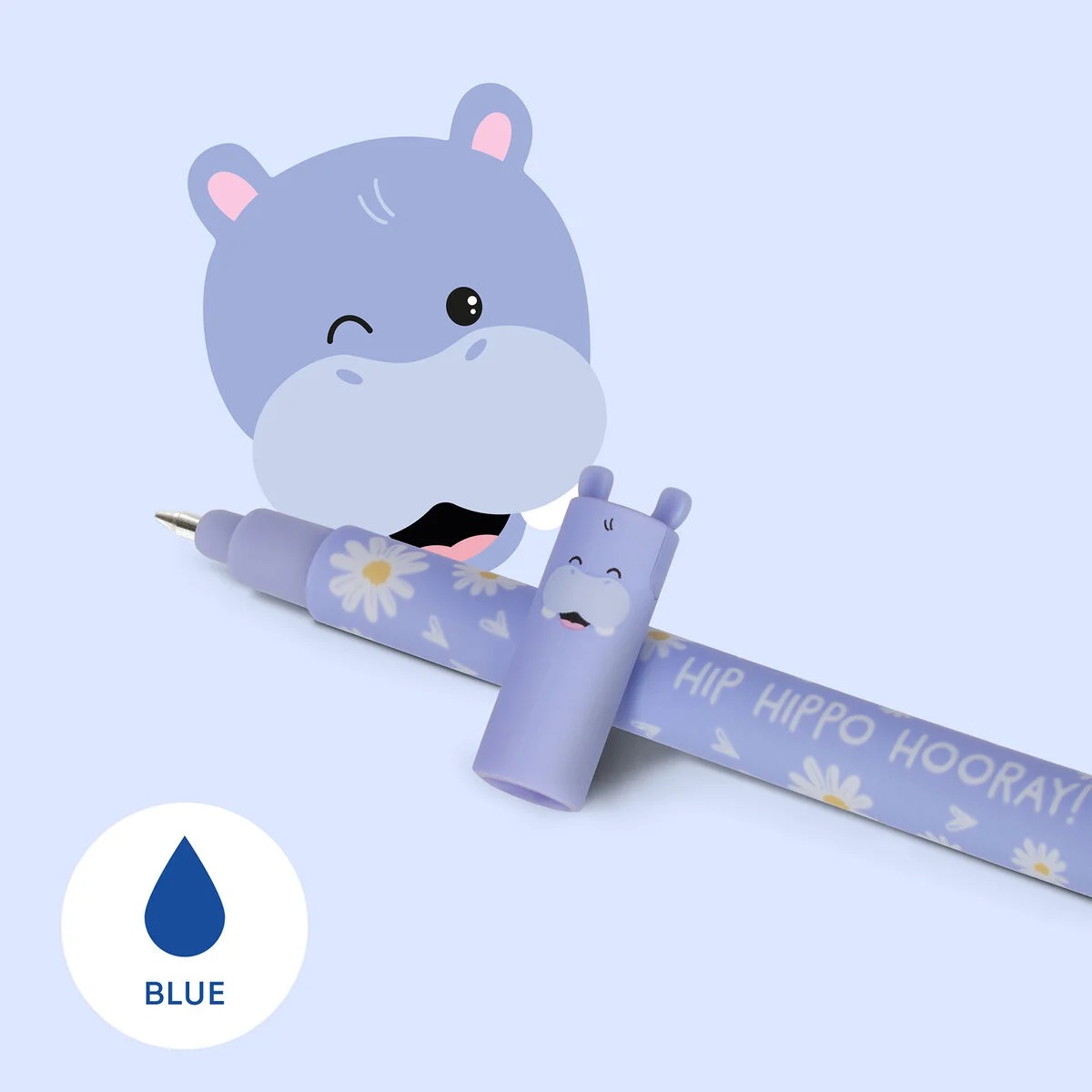 Legami Erasable Gel Pen - Hippo