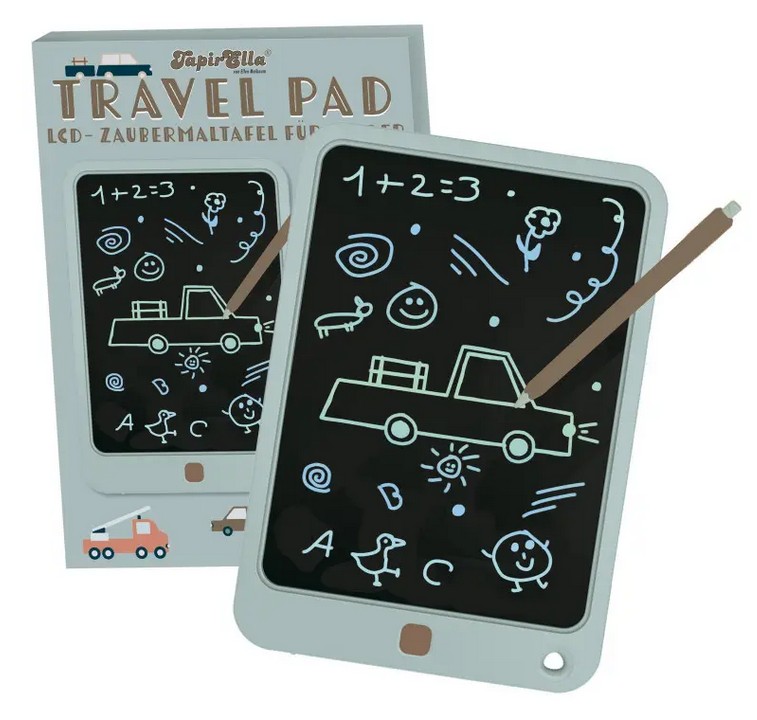 TapirElla Travel-Pad, LCD Zaubermaltafel für Kinder