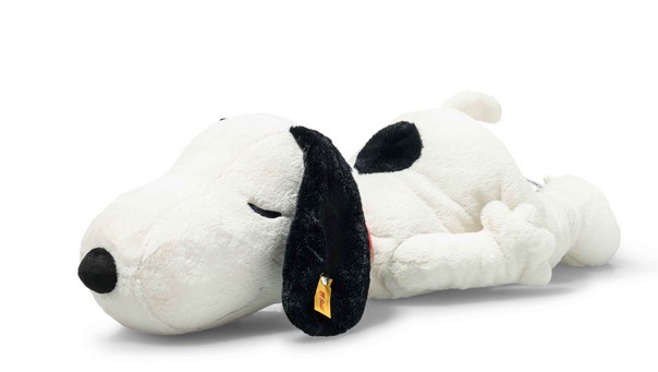 Steiff Stofftier Snoopy 43 weiss liegend
