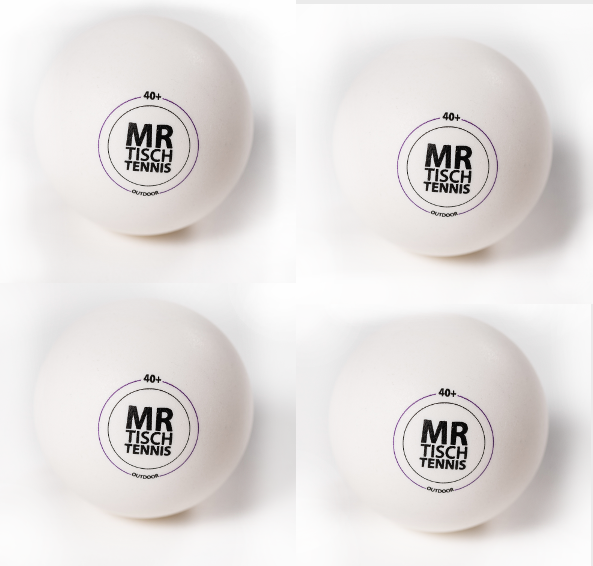 Mr. Tischtennis Bälle Outdoor im 4er-Pack