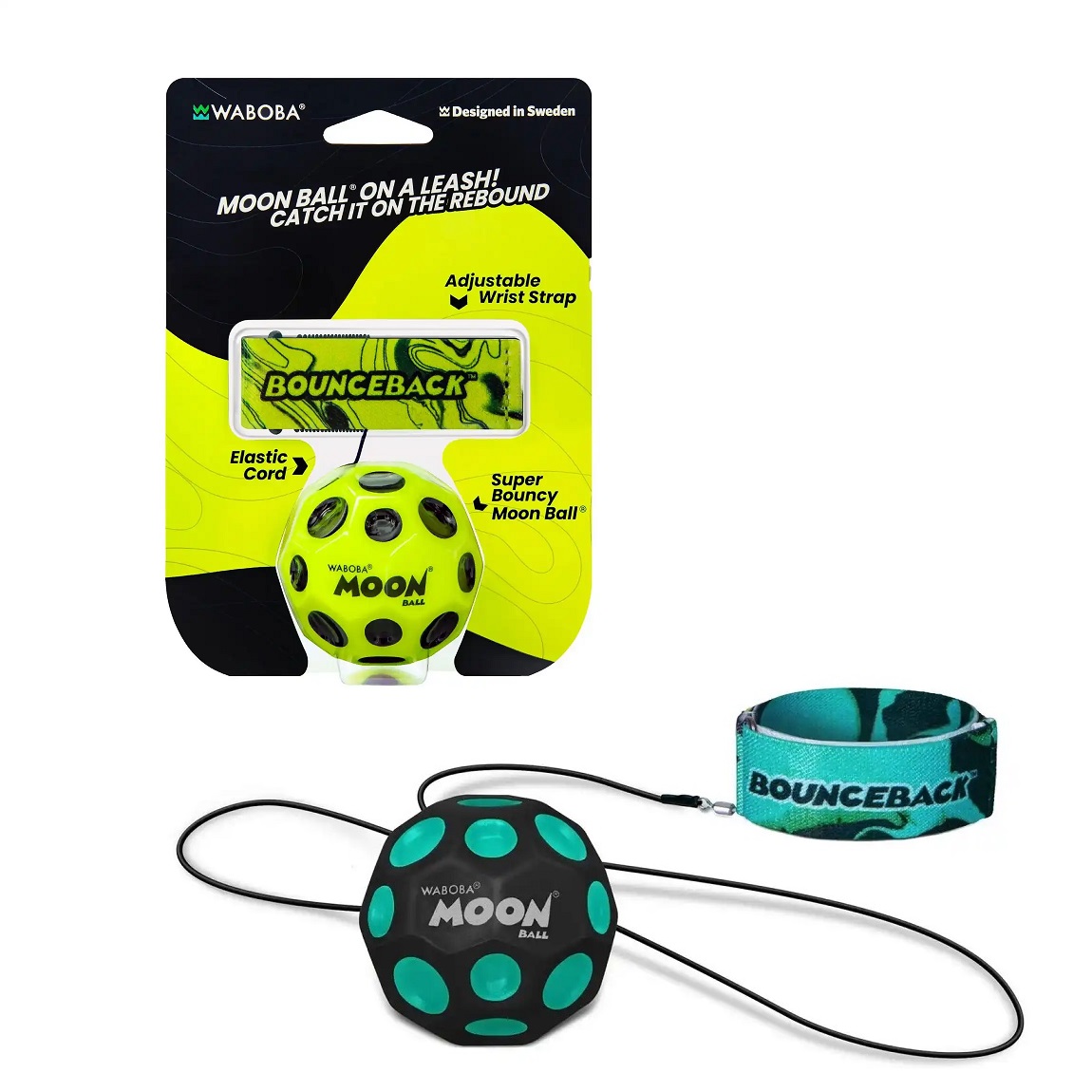 Waboba  MOON Ball Bounceback der Moonball an der Schnur!