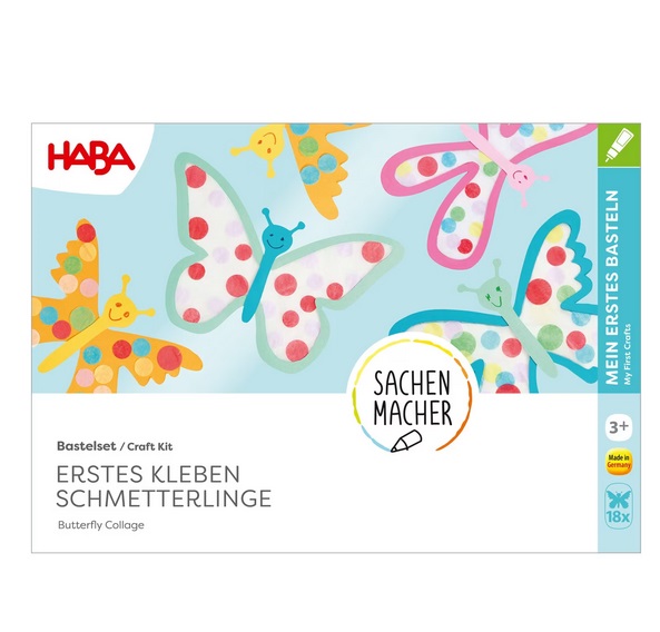 Haba Sachenmacher Bastelset - Erstes Kleben Schmetterlinge