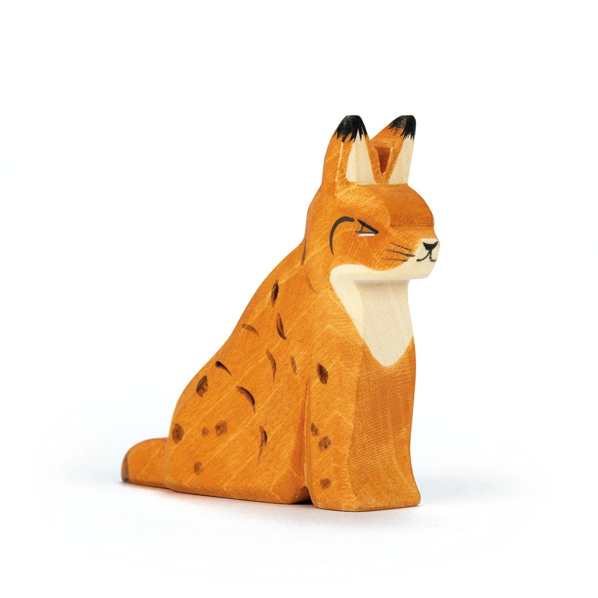 Ostheimer Holzfigur Luchs sitzend