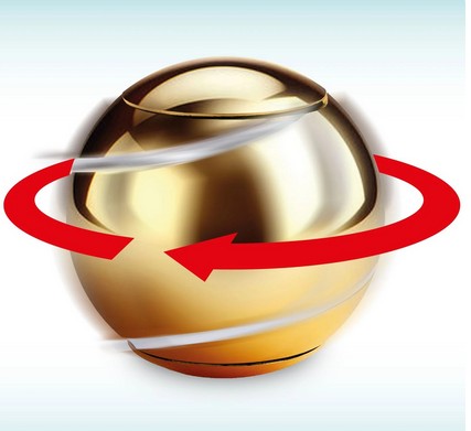 Bopster Fidget Spinner Ball- gold & silver Metall Fidget Toy