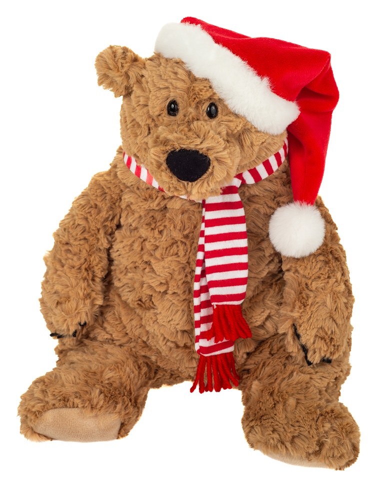 Hermann Teddy Braunbär Howard Christmas Edition 34 cm Weihnachtsteddy Stofftier Braunbär