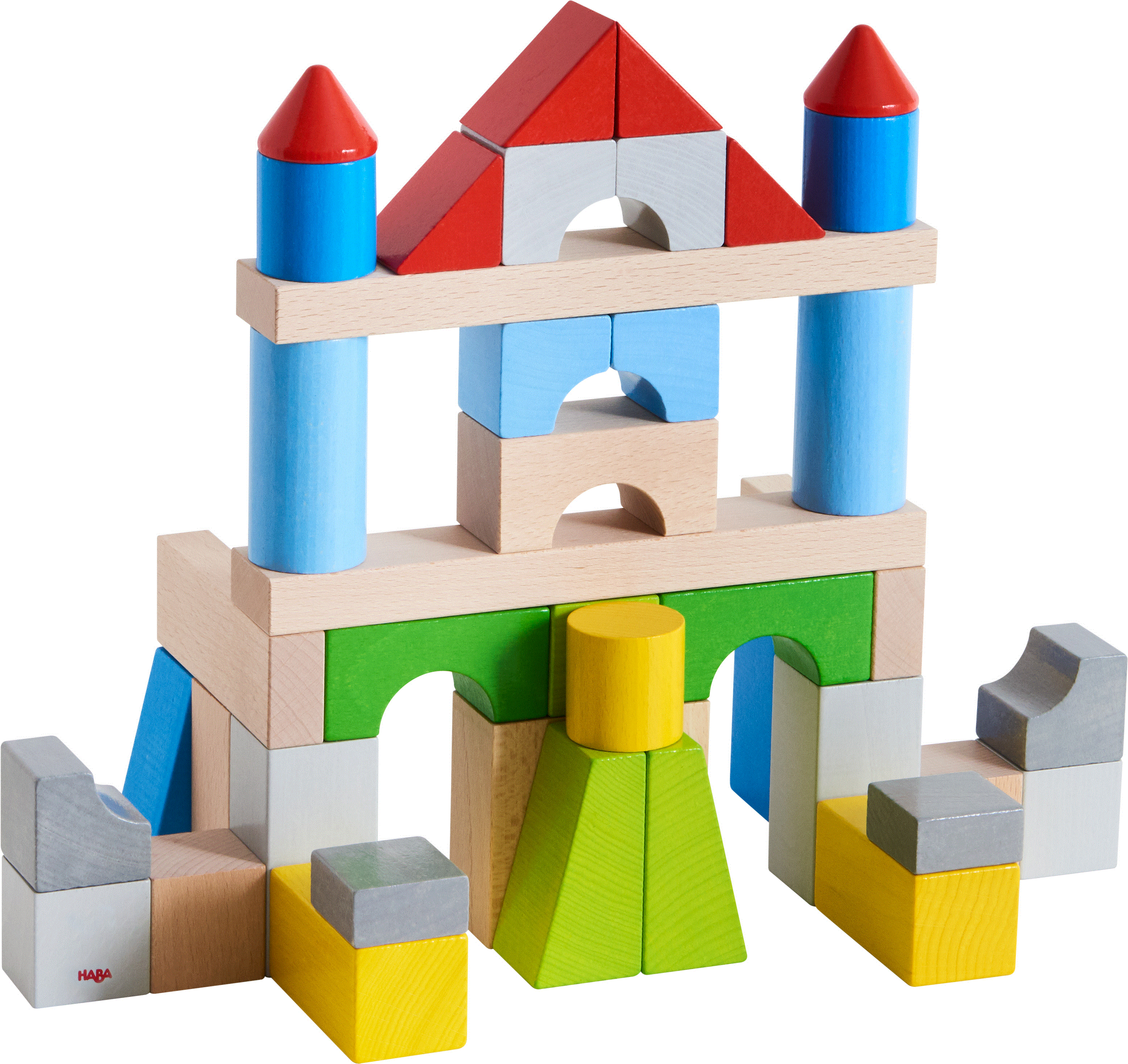 Haba Bausteine Große Grundpackung bunt, 43 teilig