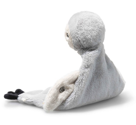 Steiff Schmusetuch Lio Pinguin 26 cm grau/weiß