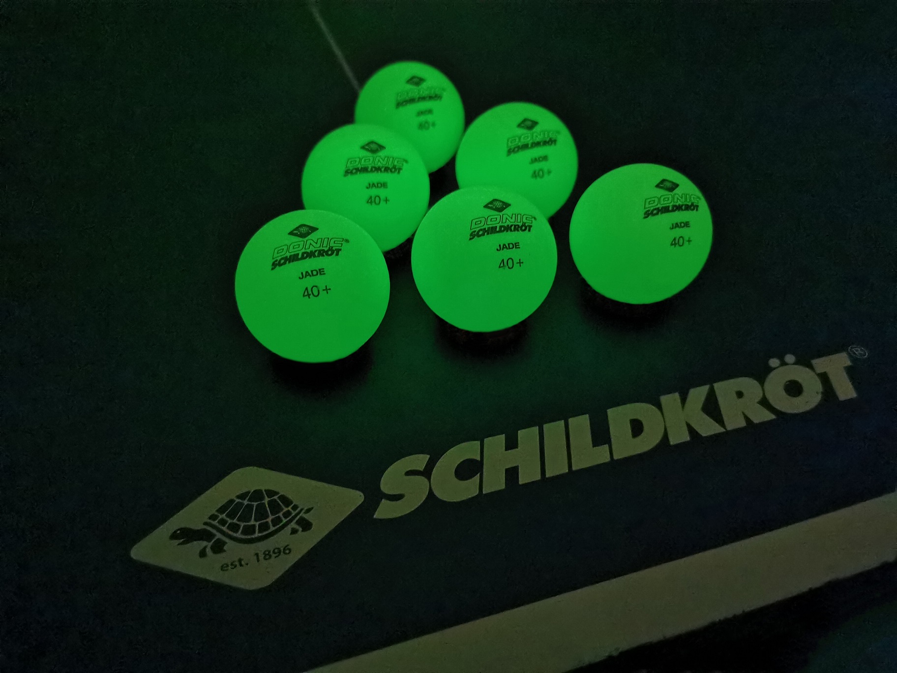 Tischtennisbälle Glow in the Dark 6er Set