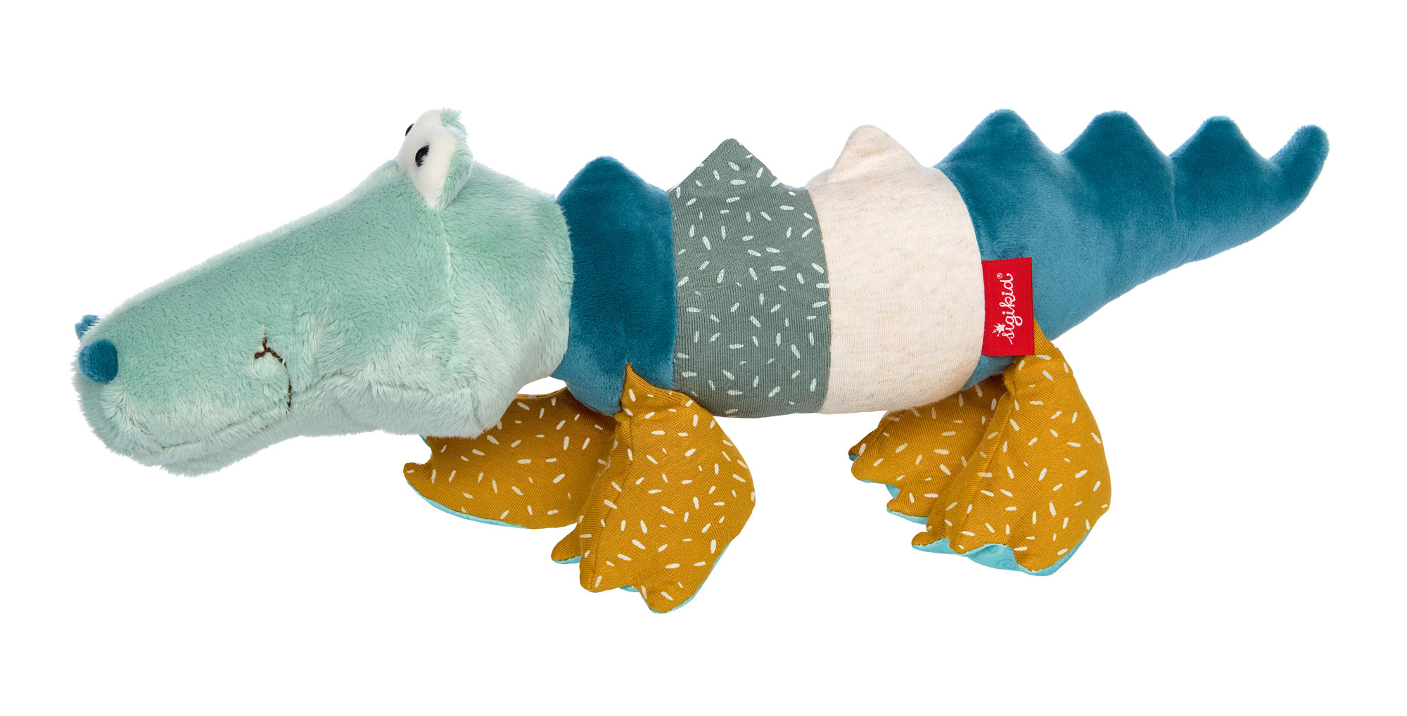 Sigikid Patchwork Sweety Stofftier Krokodil  Sigikid Patchwork Sweety Stofftier Krokodil