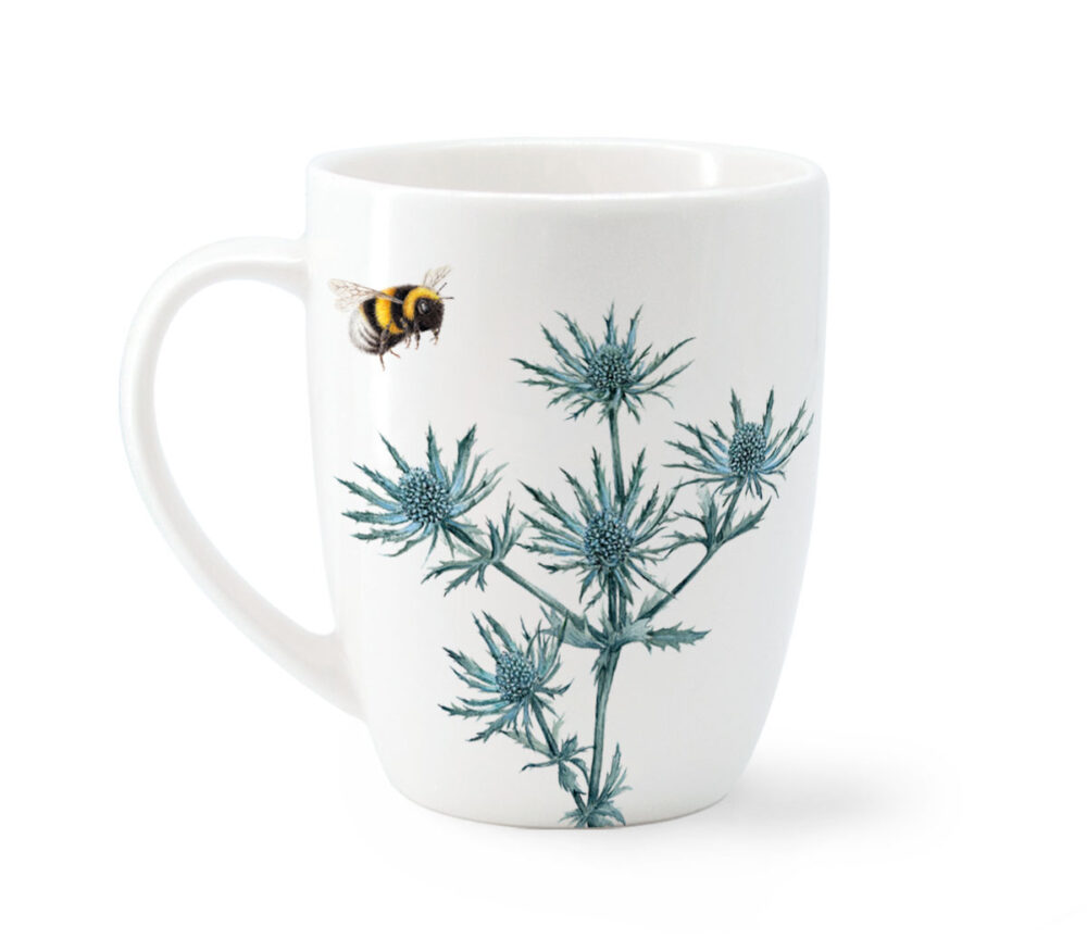 Maluu Tasse Bumble Bee aus Porzellan mit zwei Hummel-Motiven