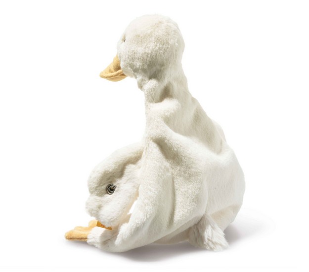 Steiff  Schmusetuch Gilda Gans 28 cm weiß