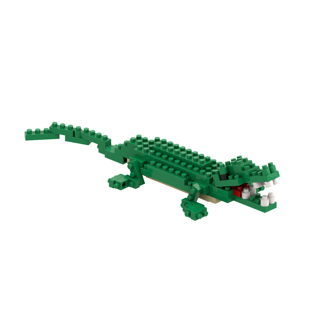 Brixies Krokodil  Mini-Klemmbausteine